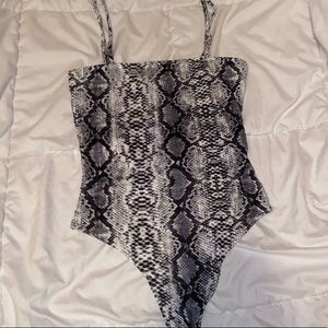 snakeskin body suit